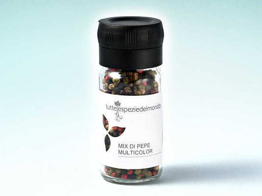 Többszínű paprika mix - őrlősapkás üveg 40g